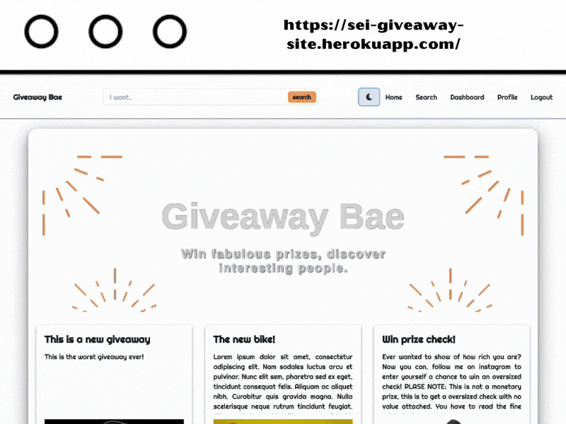 Giveaway Bae